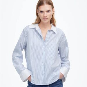Madewell Easy Y neck Shirt NWT